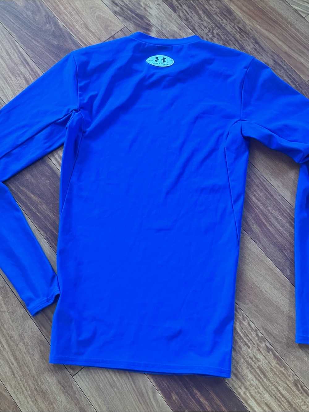 Under Armour Heat Gear Men’s small Long Sleeve Performance Shirt - Royal Blue - Picture 6 of 7
